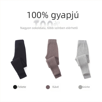 100% gyapjú gyerek nadrág húzózsinórral, vastag téli kivitel, magas derekú