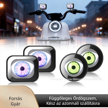 Sharingan LED szem világítás motorkerékpárhoz és elektromos autóhoz – 5W, 12V, 0.5A, Flat Devil Eyes