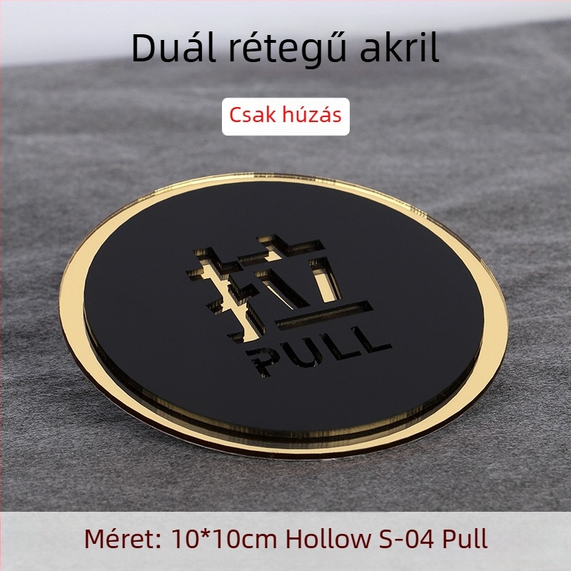 Push-pull 3D üreges akril ajtójelző, kettős rétegű, testreszabható, szállodák, irodák, bevásárlóközpontok