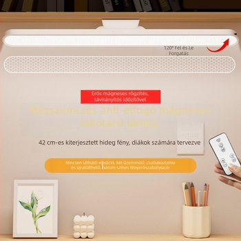 LED asztali lámpa diákoknak – távirányító, beépített Li-ion elem, feszültség ≤36V, műanyag lámpabura, CRI ≥90