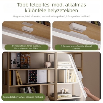 LED asztali lámpa diákoknak – távirányító, beépített Li-ion elem, feszültség ≤36V, műanyag lámpabura, CRI ≥90