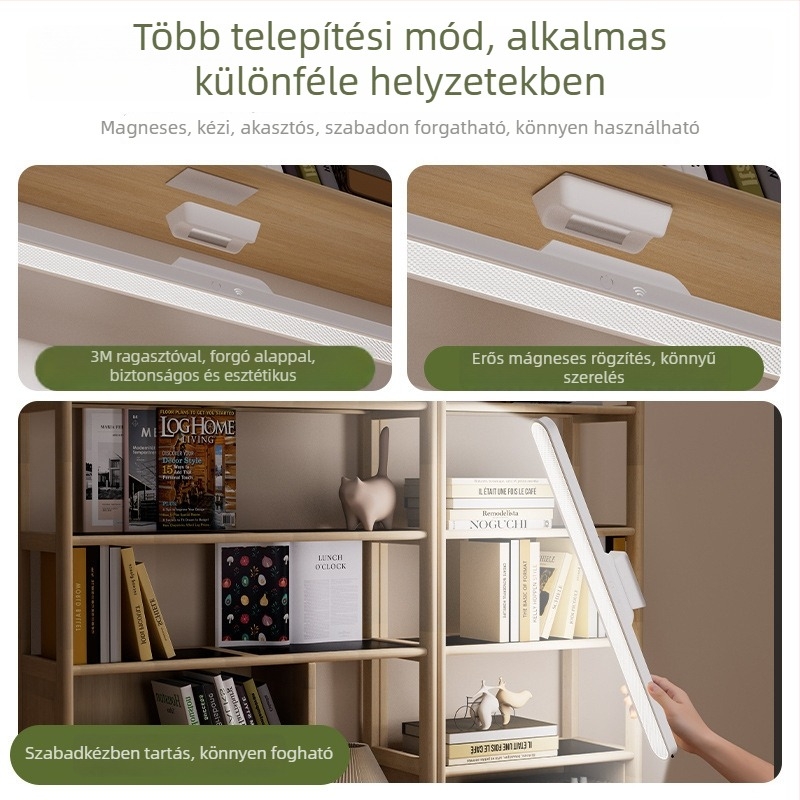 LED asztali lámpa diákoknak – távirányító, beépített Li-ion elem, feszültség ≤36V, műanyag lámpabura, CRI ≥90