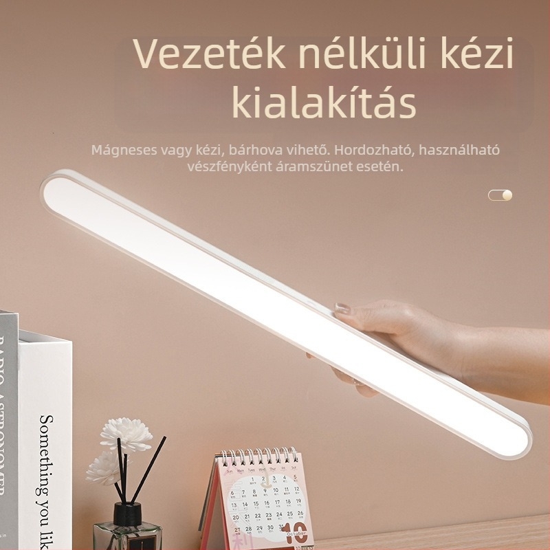 LED asztali lámpa diákoknak – távirányító, beépített Li-ion elem, feszültség ≤36V, műanyag lámpabura, CRI ≥90
