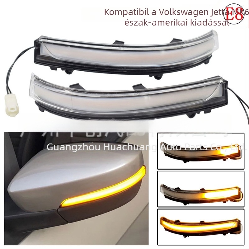 Volkswagen Jetta MK6 / Savero G6 hátsó tükör LED dinamikus irányjelzőkkel, 12V, 5W, ABS