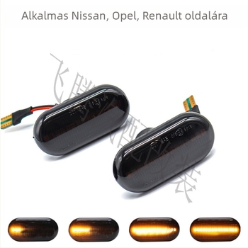 Oldalsó LED indexlampa - 12V, 5W, 50 000 óra, modell SL1-00-RE, kompatibil Opel Movano, Renault Megane I Classic, Nissan Primastar Bus, Opel Movano Kipper