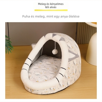 Félig zárt macska kennel, levehető és mosható, minden évszakban használható
