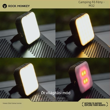 Kemping Fő Fény ROCK MONKEY, 20000mAh, mágneses munka lámpa, újratölthető, izzólámpa, méretek 103×122×37 mm
