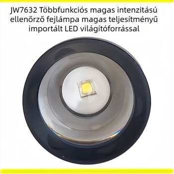 JW7632 kézben tartható zseblámpa teleszkópos fókusz, Cree LED, vezeték nélküli töltés, 18650-ös akkumulátor, IP66, 200 m hatótávolság