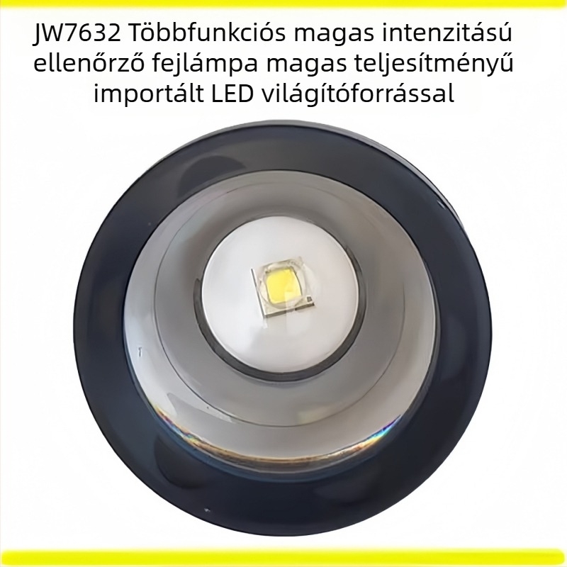 JW7632 kézben tartható zseblámpa teleszkópos fókusz, Cree LED, vezeték nélküli töltés, 18650-ös akkumulátor, IP66, 200 m hatótávolság