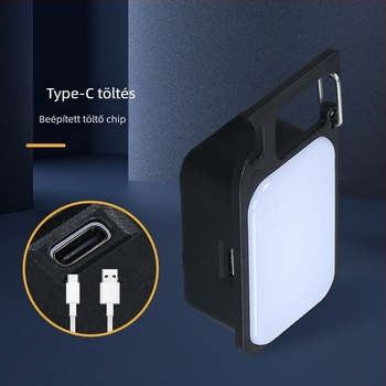 LED mini kulcstartó zseblámpa mágneses munkalámpa, újratölthető, alumínium-ötvözet + PC test, 3W LED, 50–100 m fénysugár