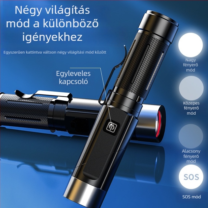 Multifunkcionális L-alakú sarok lámpa mágneses fénnyel autójavításhoz, LED 10W, 1800mAh, újratölthető, kézi működtetés, 200–500 m hatótávolság