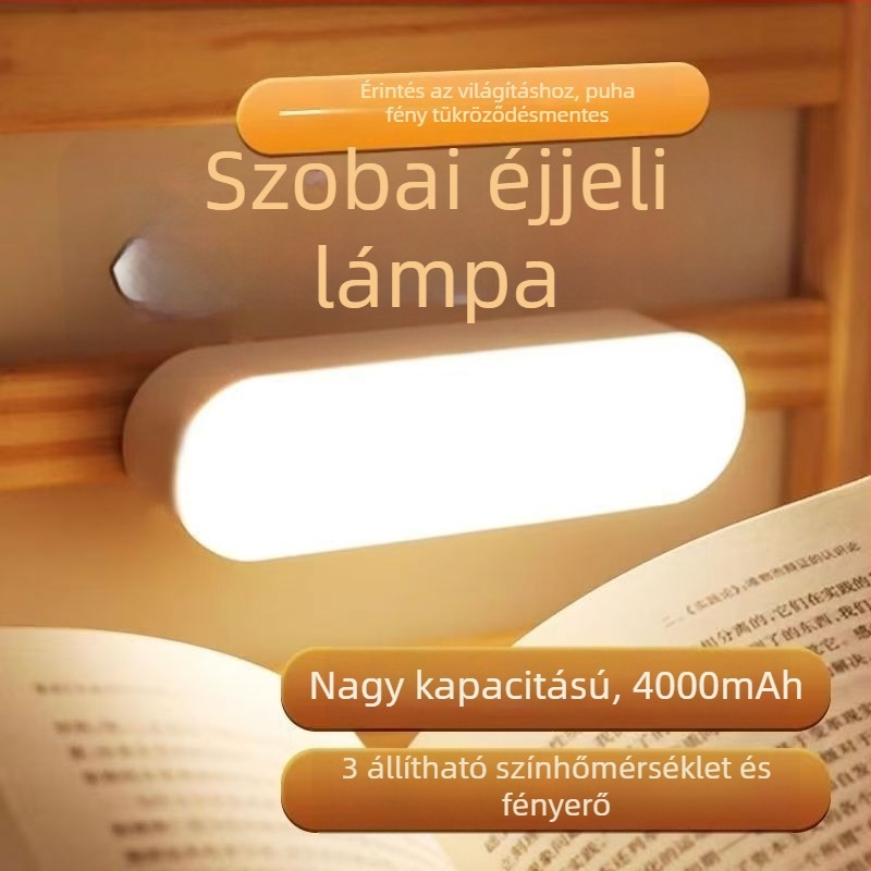 Állítható asztali lámpa tanuláshoz szemvédő funkcióval, USB tápegység, háromszínű éjszakai fény, CE tanúsítvánnyal