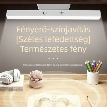LED asztali lámpa szemvédő funkcióval, érintéses vezérléssel, beépített akkumulátorral, 5W, CRI 80-89