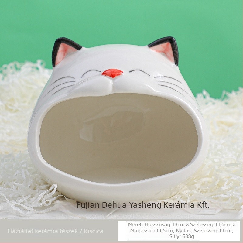 Hámester kerámiás fészek hűtő dizájnnal és alvóház (Kerámia; Márka: Yasheng; Alkalmas: hámster; Stílus: rajzfilm)