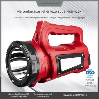 Kézben tartható kétoldalú keresőfény Type-C töltéssel, 15–30W, 8000–15600 mAh akkumulátor, hatótáv >500 m