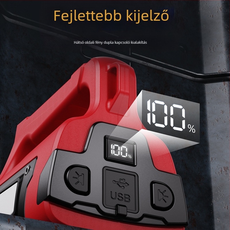 Kézben tartható kétoldalú keresőfény Type-C töltéssel, 15–30W, 8000–15600 mAh akkumulátor, hatótáv >500 m