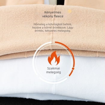Őszi-téli lányoknak harisnyanadrág fleece belsővel, 82% pamut, középmagas derekú, elasztikus derék