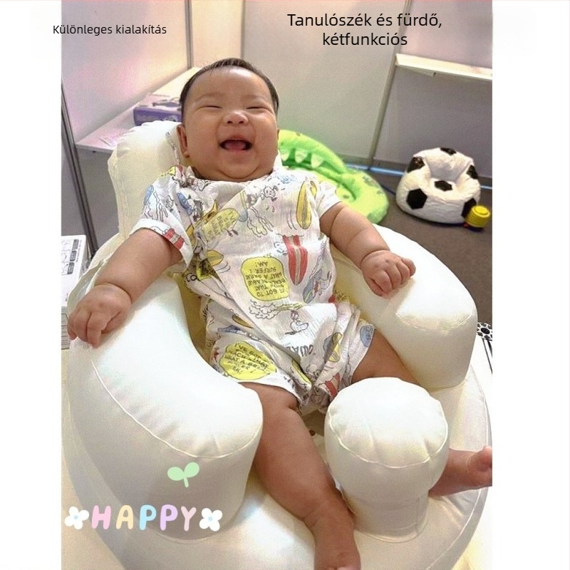 WAIDO felfújható babaszoba kanapé, tanuló ülőke, esésvédő edzőszék, nedves-száraz típus