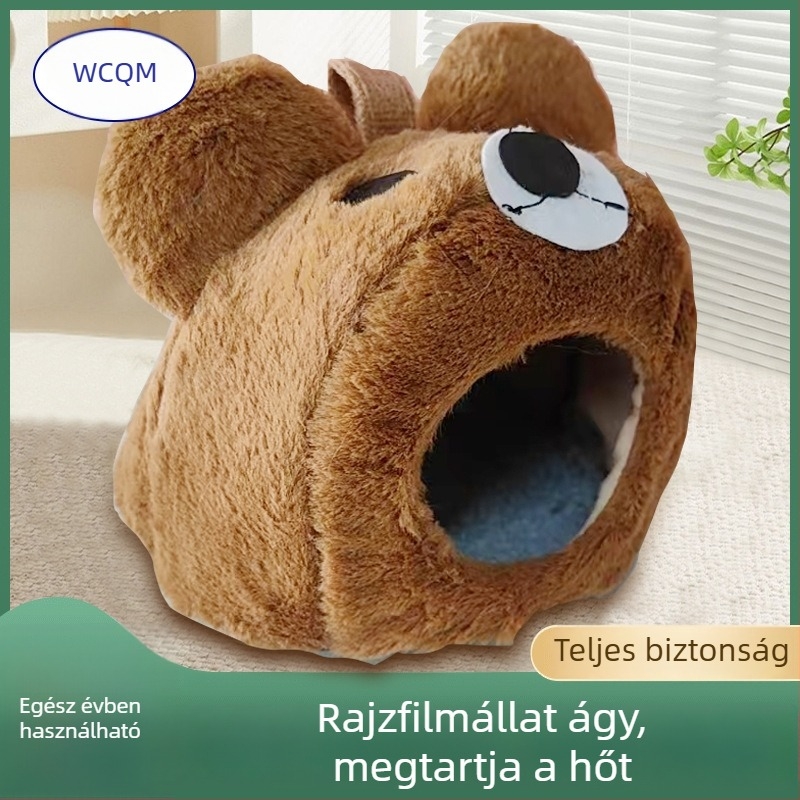 Plüss kutyafészek, rejtett stílus, könnyen tisztítható