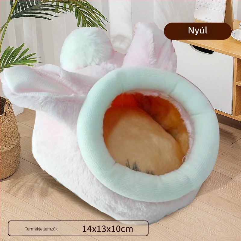 Plüss kutyafészek, rejtett stílus, könnyen tisztítható