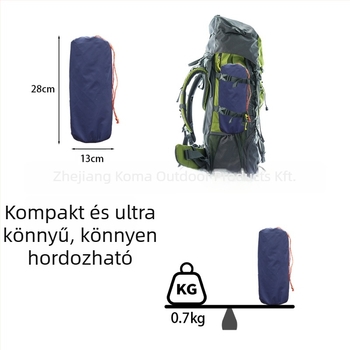 Kültéri ultrakönnyű felfújható matrac, 40D nylon TPU, egy személyre, 700 g, kézi pumpa