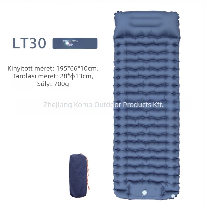 Kültéri ultrakönnyű felfújható matrac, 40D nylon TPU, egy személyre, 700 g, kézi pumpa