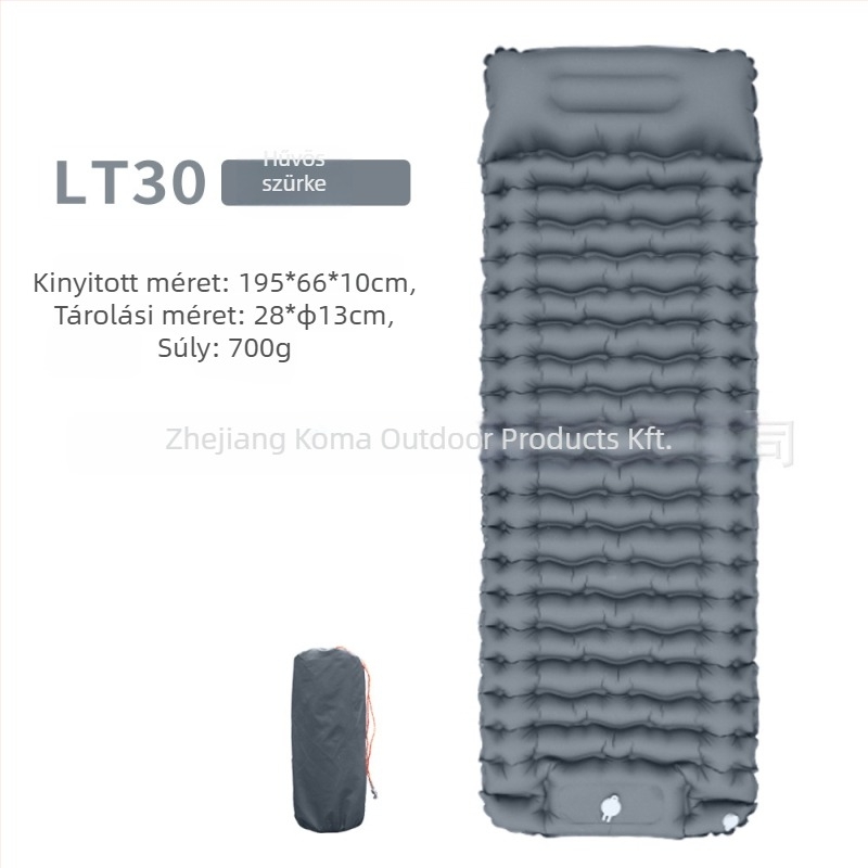 Kültéri ultrakönnyű felfújható matrac, 40D nylon TPU, egy személyre, 700 g, kézi pumpa