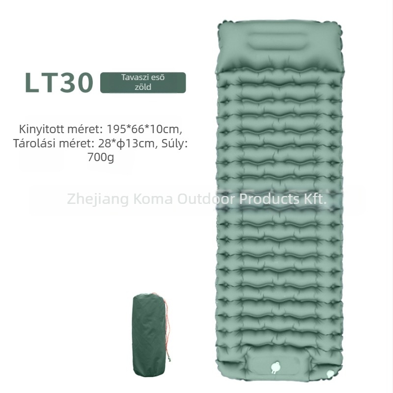 Kültéri ultrakönnyű felfújható matrac, 40D nylon TPU, egy személyre, 700 g, kézi pumpa