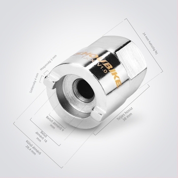 Mountain bike hub eltávolító eszköz, acél kulcs, JSHOU BIKE