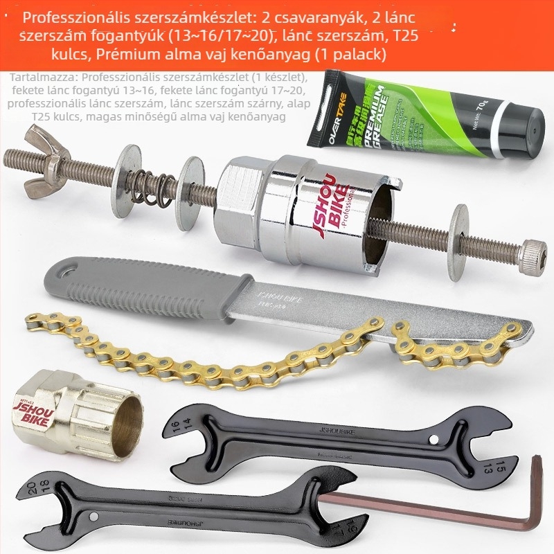 Mountain bike hub eltávolító eszköz, acél kulcs, JSHOU BIKE