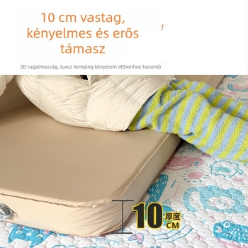 Kemping matrac, vastag, automatikus felfújás, 1–2 főre, 4 kg, 30D kötött anyag