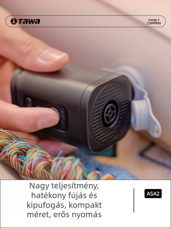 Felfújható ágy elektromos pumpával, kültéri kempingezéshez, felület kompozit anyagból, felfújható kanapé-ágy