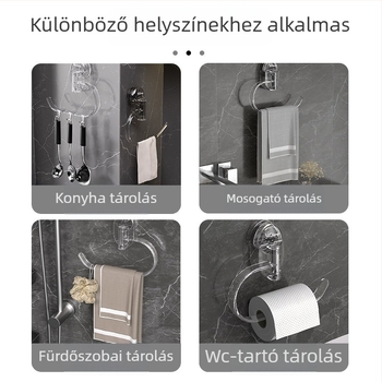 ABS törölközőtartó, 10 darabos csomag, nem importált