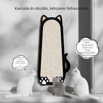 Juta anyagú falra szerelt macska karmoló tábla, rajzfilm stílus, kanapé védelem, a márka Chong Duoduo