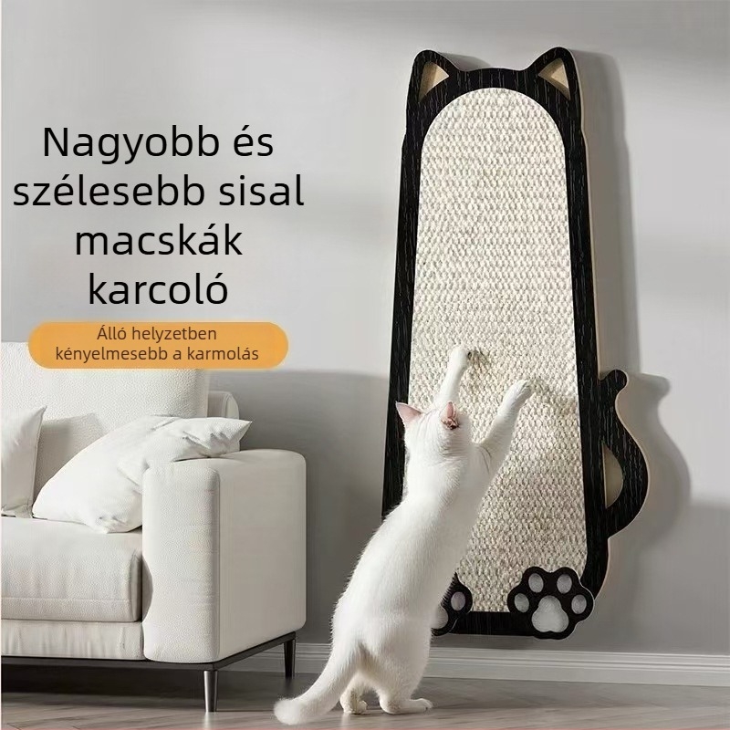Juta anyagú falra szerelt macska karmoló tábla, rajzfilm stílus, kanapé védelem, a márka Chong Duoduo