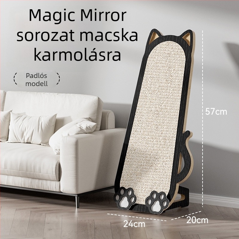 Juta anyagú falra szerelt macska karmoló tábla, rajzfilm stílus, kanapé védelem, a márka Chong Duoduo