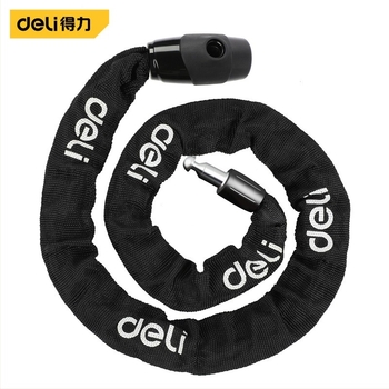 U-alakú kerékpárzár - Deli, modell DL5080213141101102, acél test, hordozható lopás elleni zár, tömeg 0.621 g