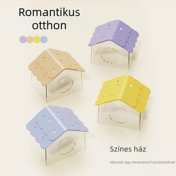 Műanyag hörcsög rejtekhely ketrechez — Tafit/it suits, univerzális használat, hörcsögöknek