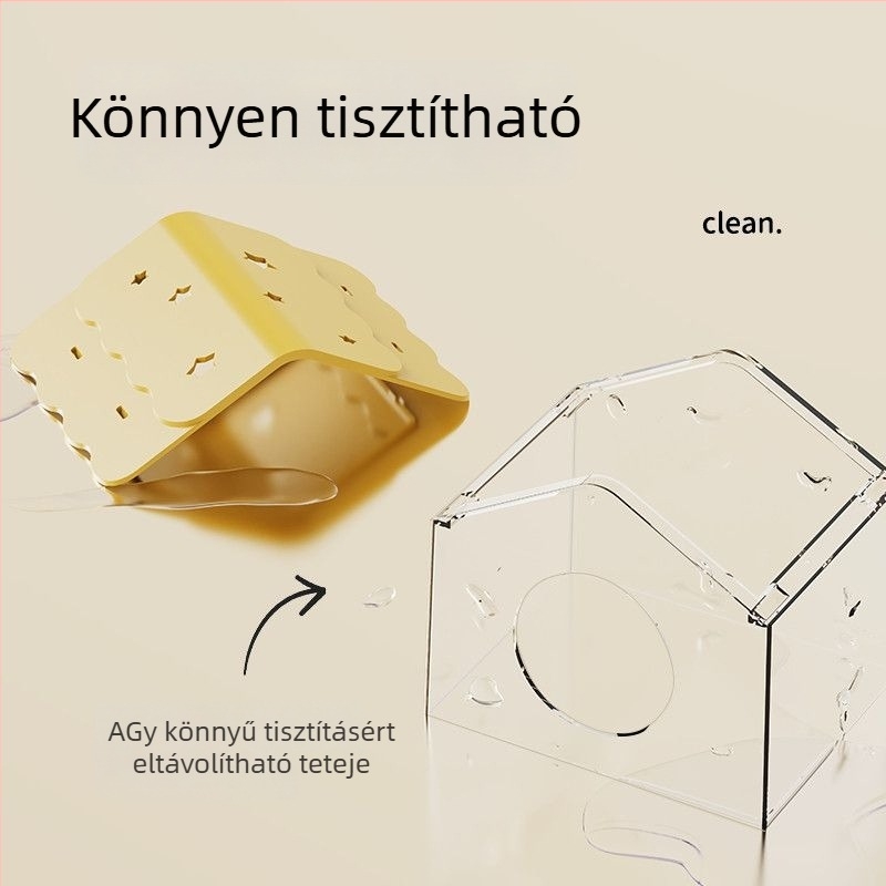 Műanyag hörcsög rejtekhely ketrechez — Tafit/it suits, univerzális használat, hörcsögöknek