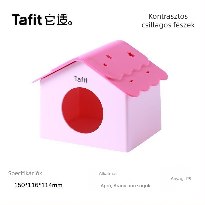 Műanyag hörcsög rejtekhely ketrechez — Tafit/it suits, univerzális használat, hörcsögöknek