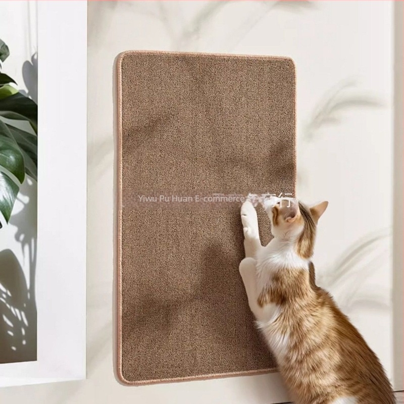 Fali-montázs macska karmázó szőnyege és mászókeret, öntapadós, tartós, csúszásmentes, kanapévédelem