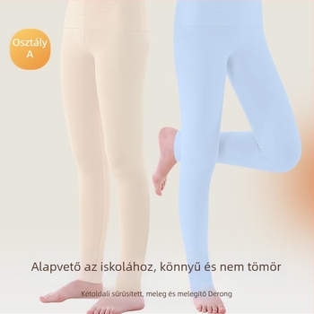 Lányok thermál nadrágok | 86,5% poliészter, 13,5% spandex | Őszi–téli szezon | 8 évesnél idősebbeknek (140 cm felett)