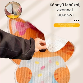 Beifu macska karmoló falmatrica, filc anyagú, rajzfilmszerű stílus, termékkód 2211, dobozban 100 darab