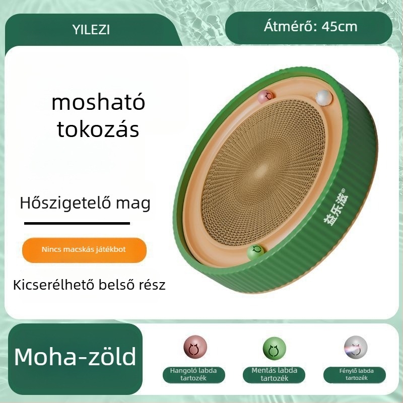 Kör alakú macska kaparódeszka – karcolásálló, kopásálló, szöszmentes, aranyos stílus