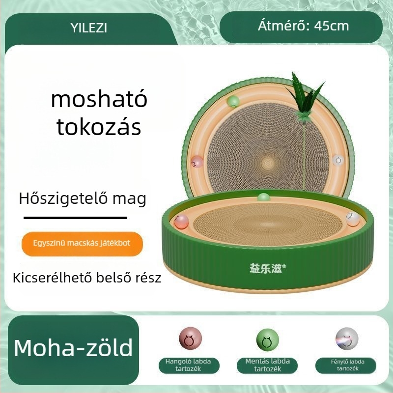 Kör alakú macska kaparódeszka – karcolásálló, kopásálló, szöszmentes, aranyos stílus
