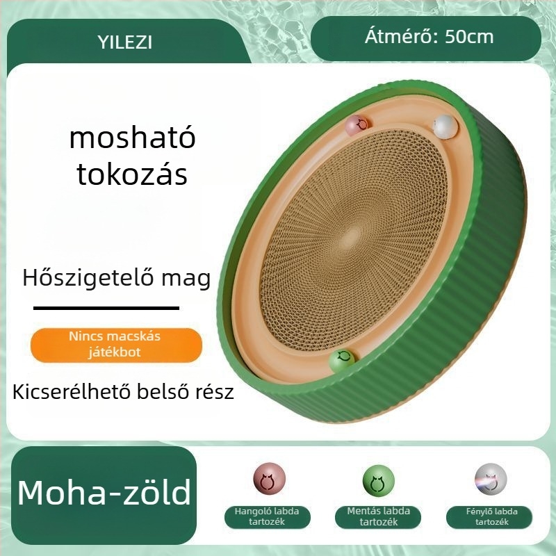 Kör alakú macska kaparódeszka – karcolásálló, kopásálló, szöszmentes, aranyos stílus