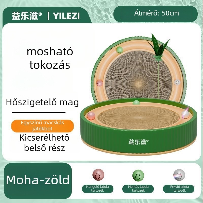 Kör alakú macska kaparódeszka – karcolásálló, kopásálló, szöszmentes, aranyos stílus