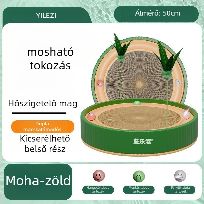 Kör alakú macska kaparódeszka – karcolásálló, kopásálló, szöszmentes, aranyos stílus