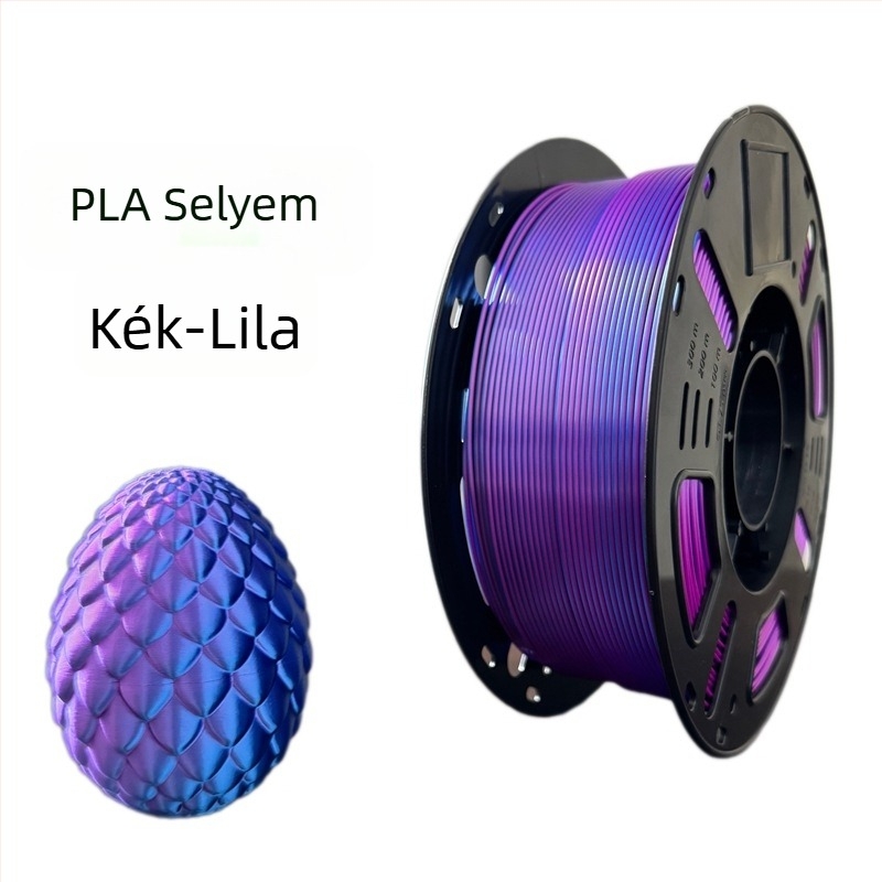 Silk PLA filament 3D nyomtatóhoz, FDM anyag, 1 kg, Pontosság ±0,02 mm