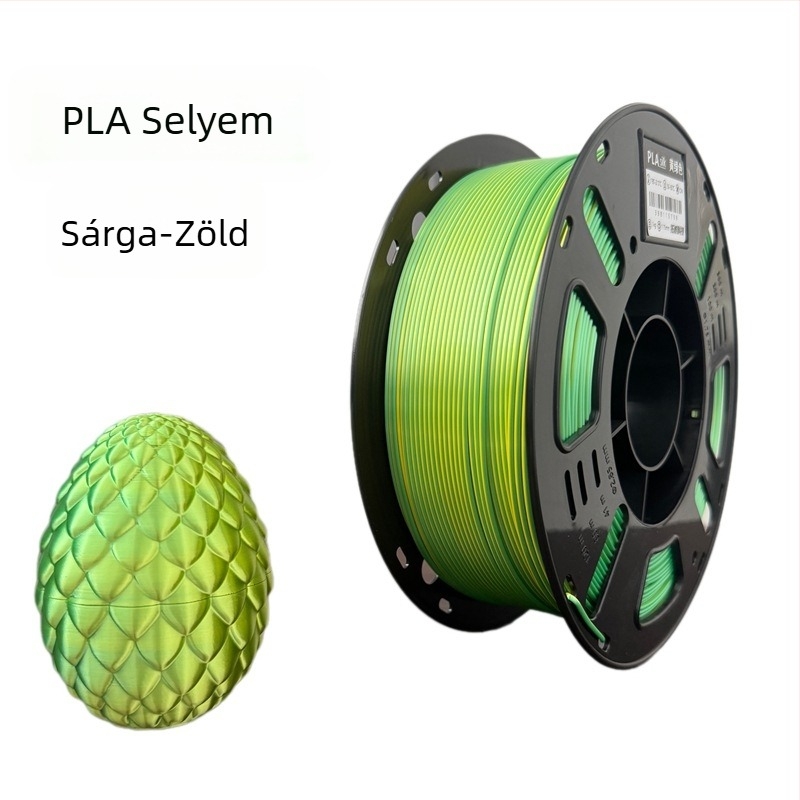 Silk PLA filament 3D nyomtatóhoz, FDM anyag, 1 kg, Pontosság ±0,02 mm